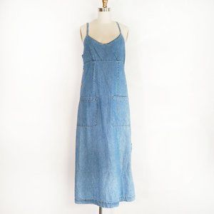Kalifornia Denim V-neck 100% Cotton Maxi Dress